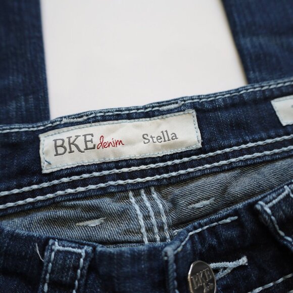 BKE Denim Jeans STELLA 26 R 26 x 31.5 Low Rise Boot Flare - Picture 3 of 9